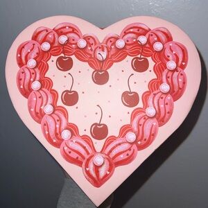 Heart-Shaped Pink and Red Decorative Box